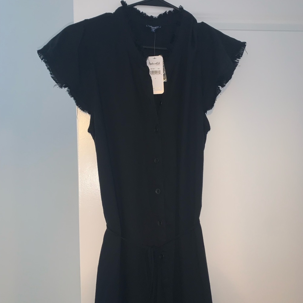 Splendid Crosshatch Ruffle Playsuit - Picture 3 of 7